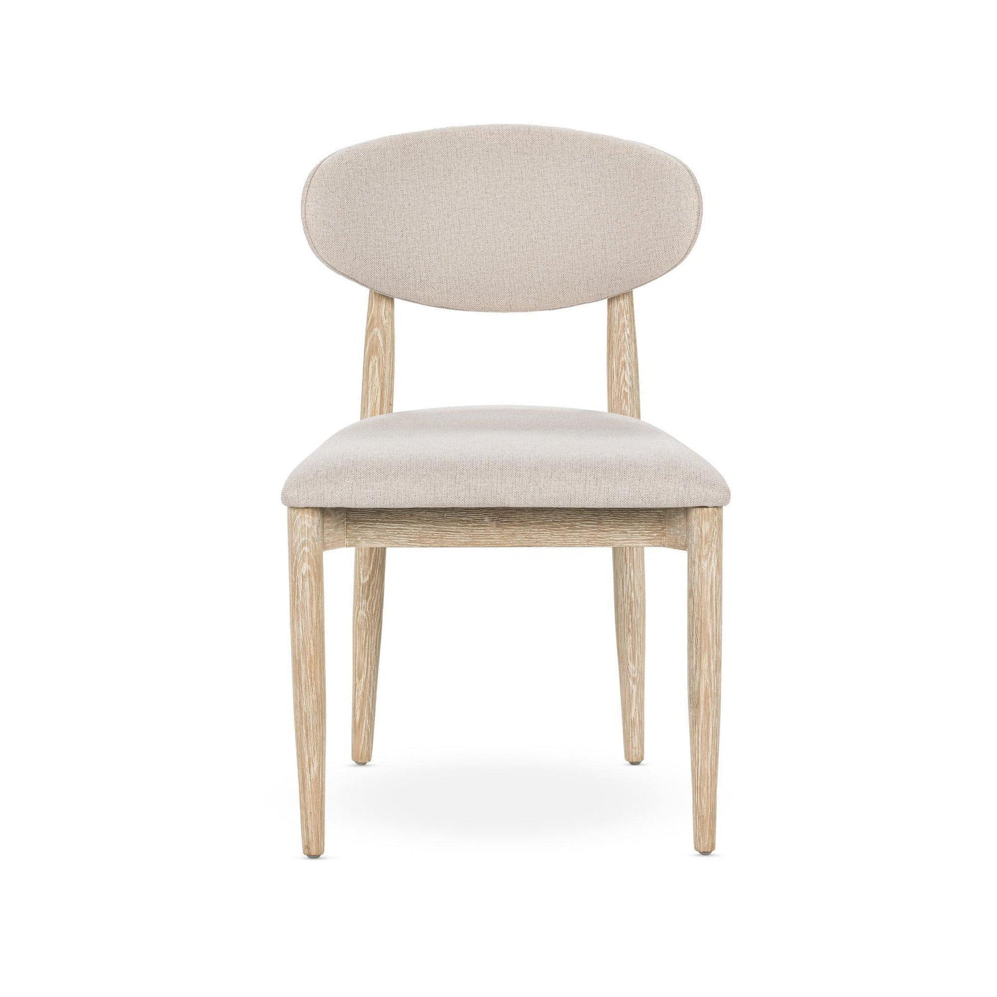 Cream Washed Oak Wood Dining Chair Tiber Dining Chair Set of 2 Collection
