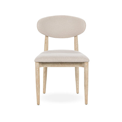 Cream Washed Oak Wood Dining Chair Tiber Dining Chair Set of 2 Collection