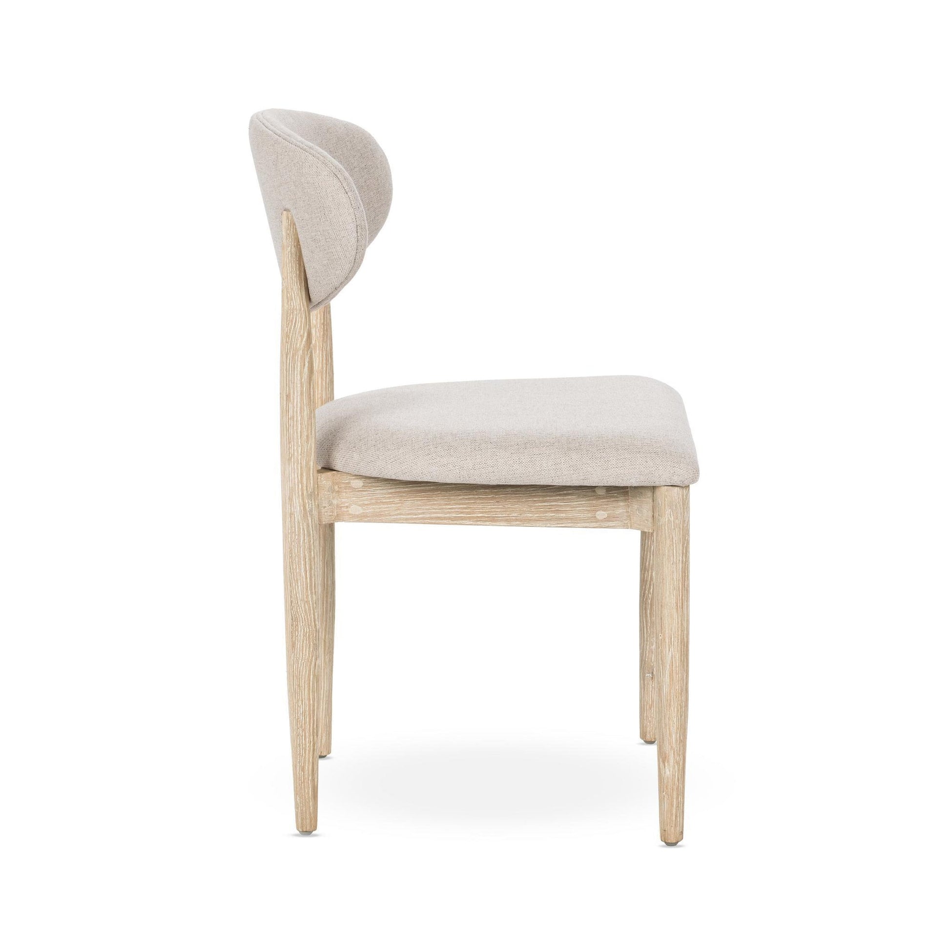 Cream Washed Oak Wood Dining Chair Tiber Dining Chair Set of 2 Collection