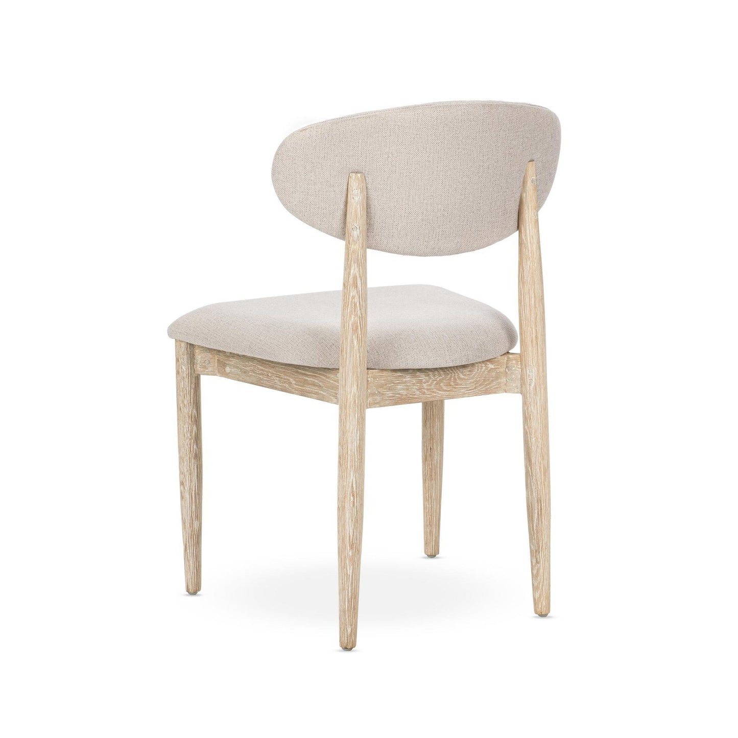 Cream Washed Oak Wood Dining Chair Tiber Dining Chair Set of 2 Collection