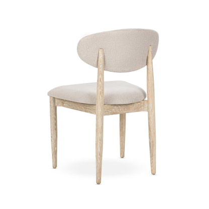 Cream Washed Oak Wood Dining Chair Tiber Dining Chair Set of 2 Collection