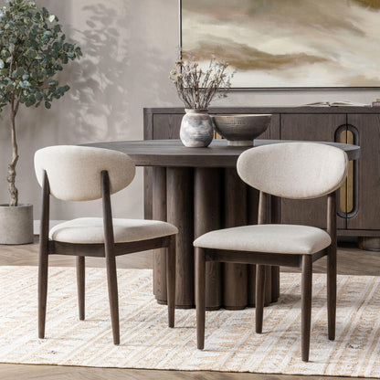 Toasted Brown Reclaimed Oak Dining Chair Tiber Dining Chair Set of 2 Collection