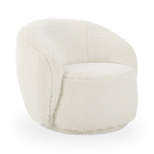 Vanilla 100% Polyester Accent Chair Adley Swivel Chair Collection