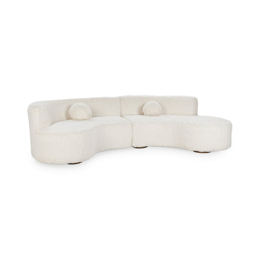 Vanilla 100% Polyester Sectional Octavia 2 Piece Sectional Collection