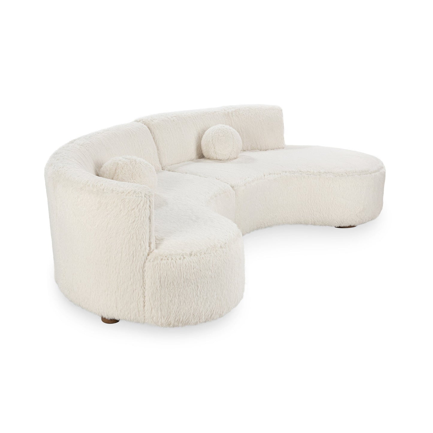 Vanilla 100% Polyester Sectional Octavia 2 Piece Sectional Collection