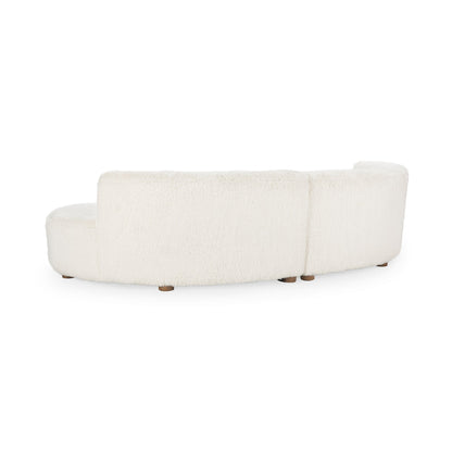 Vanilla 100% Polyester Sectional Octavia 2 Piece Sectional Collection