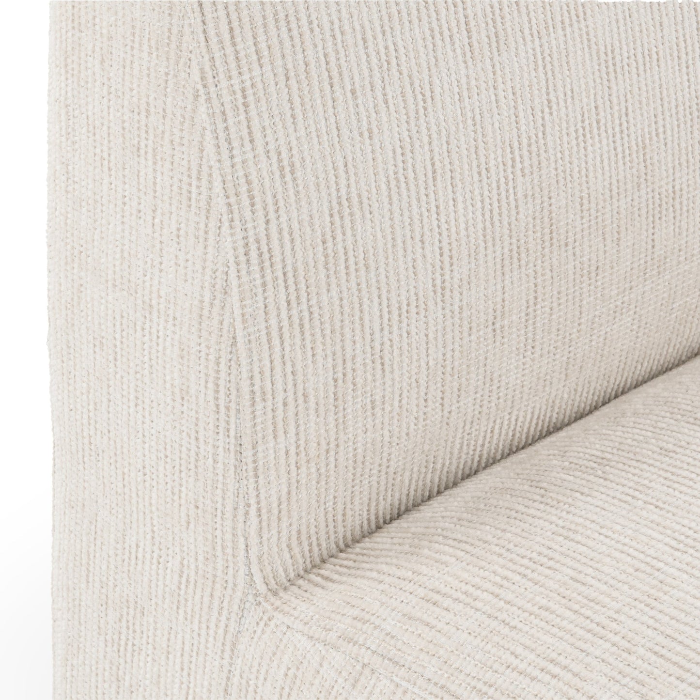 Beige Vanilla 100% Polyester Dining Chair Brighton Dining Chair with Casters Collection