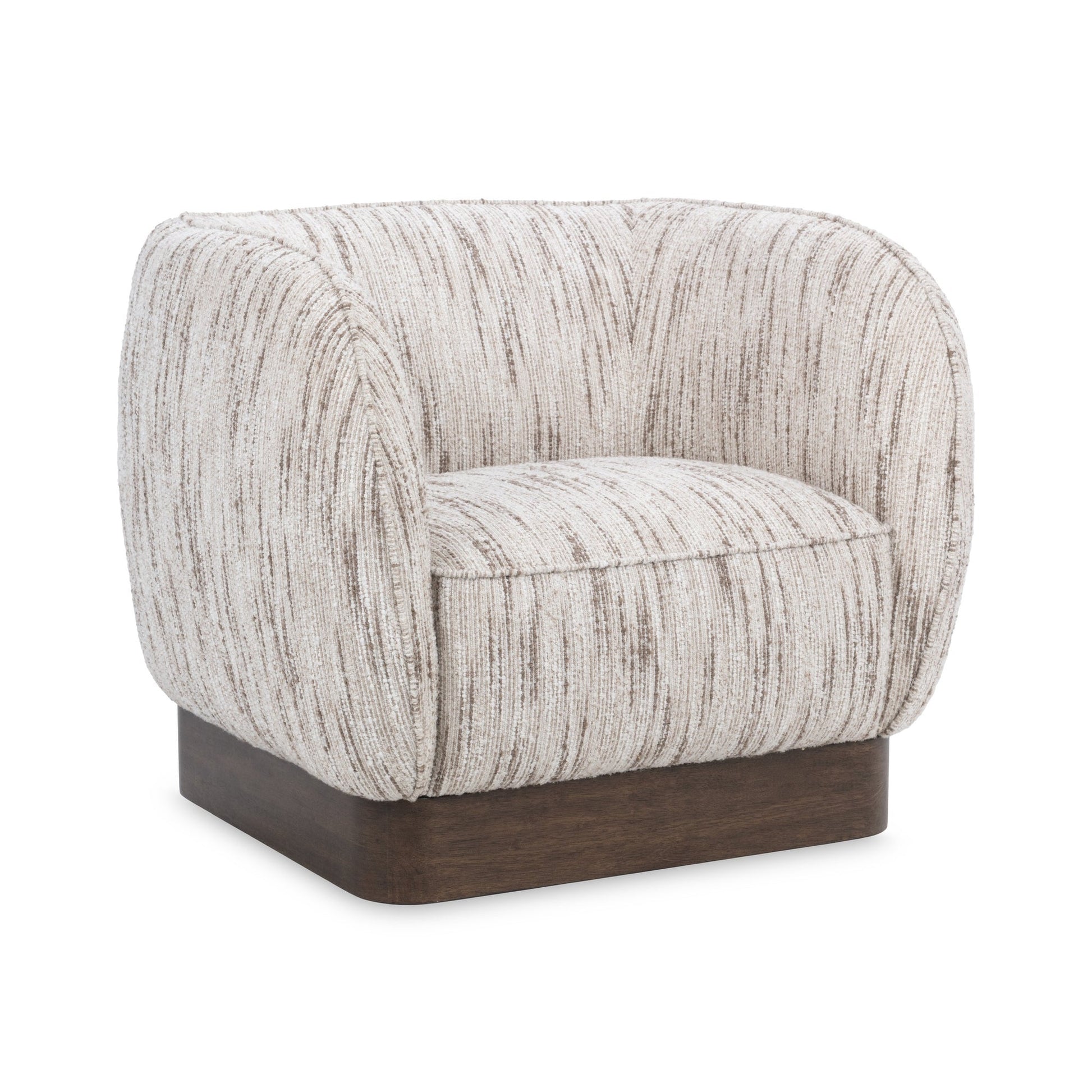 Cocoa Cream 100% Polyester Accent Chair Rinner Swivel Chair Collection