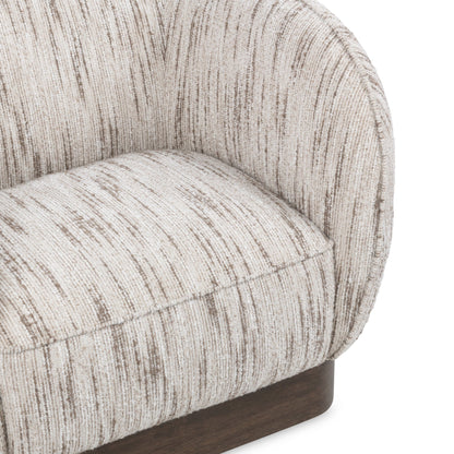Cocoa Cream 100% Polyester Accent Chair Rinner Swivel Chair Collection