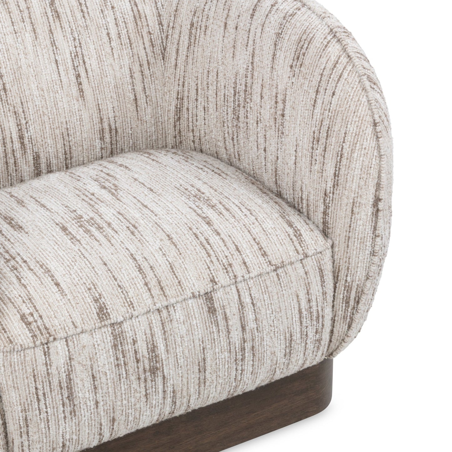Cocoa Cream 100% Polyester Accent Chair Rinner Swivel Chair Collection