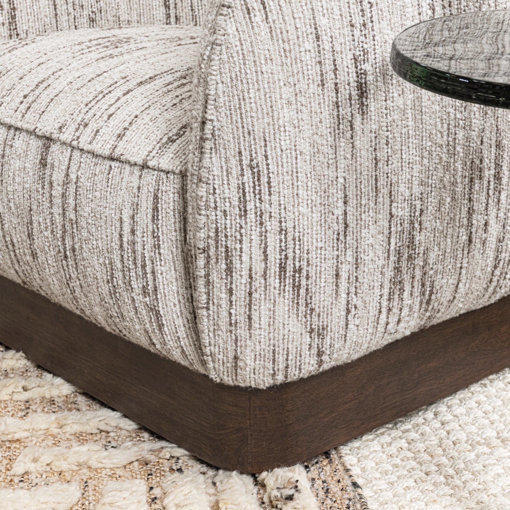 Cocoa Cream 100% Polyester Accent Chair Rinner Swivel Chair Collection