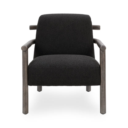 Charcoal 100% Polyester Accent Chair Azoria Accent Chair Collection