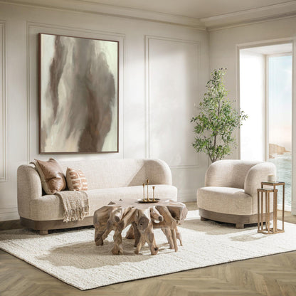 Latte 100% Polyester Sofa Meera Sofa Collection