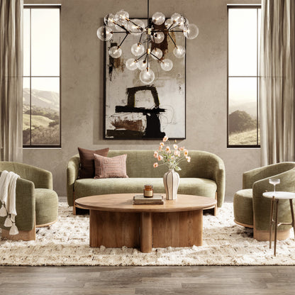 Sage Dust 100% Polyester Sofa Myra Sofa Collection