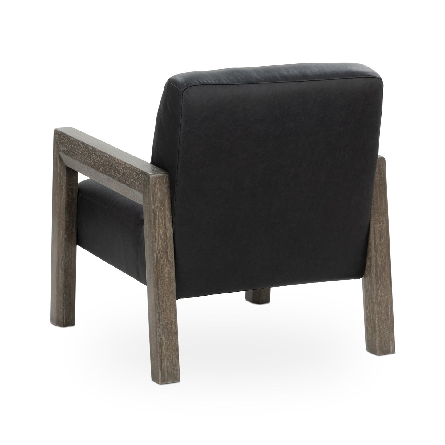 Black Top Grain Leather Accent Chair Aliza Accent Chair Collection