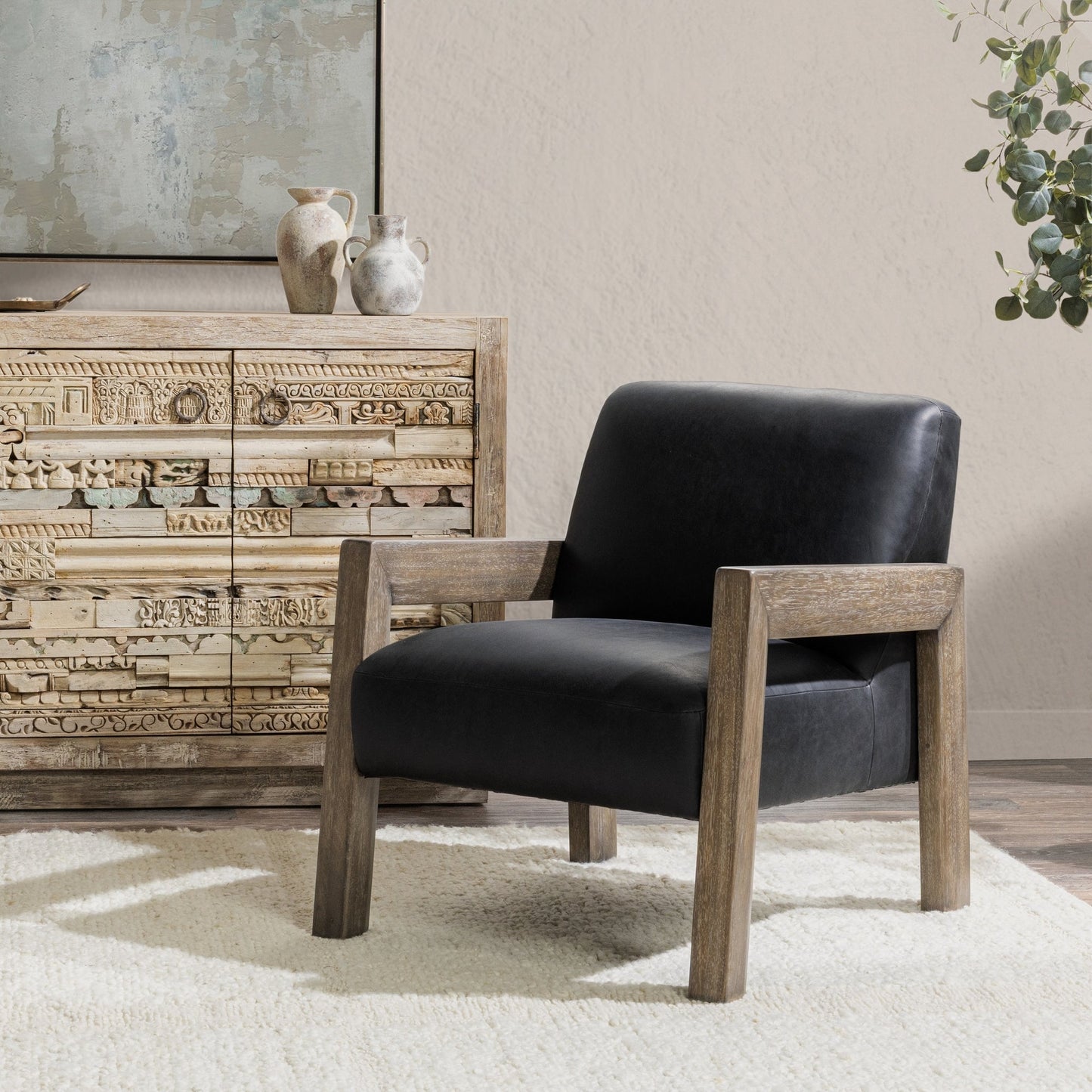 Aliza Accent Chair Black