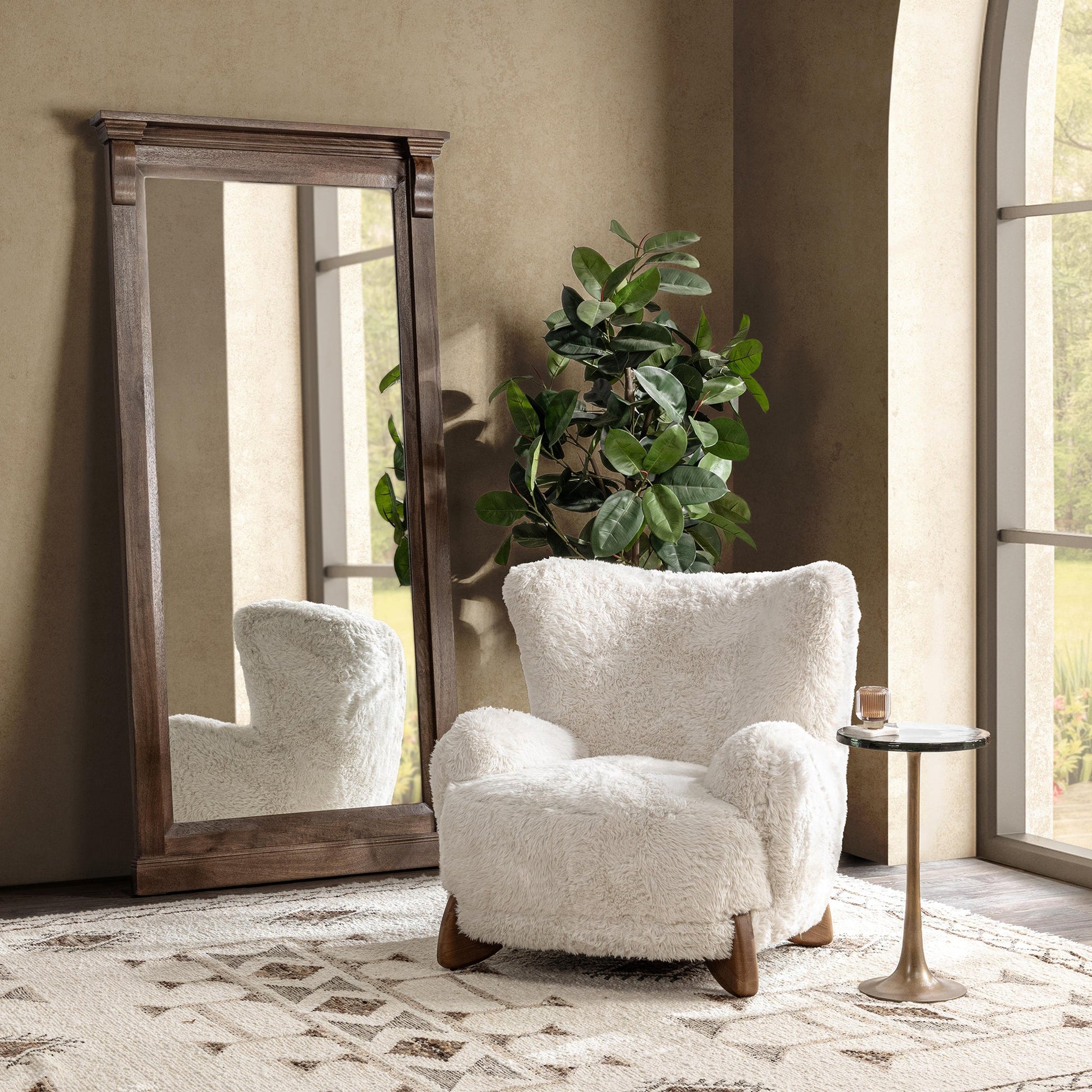 Vanilla 100% Polyester Accent Chair Riya Accent Chair Collection