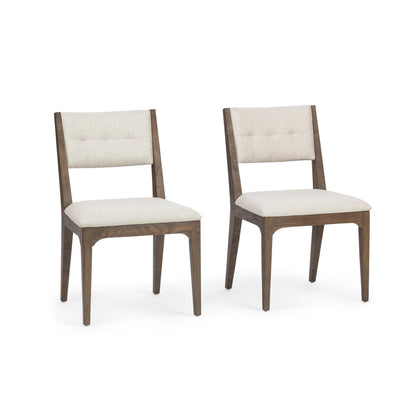 Soft Cocoa 100% Polyester Dining Chair Estelle Dining Chair Set of 2 Collection