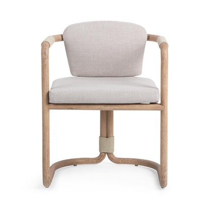Butterscotch Eucalyptus Wood Outdoor Accent Chair Dawson Outdoor Armchair Collection