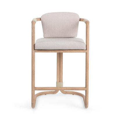 Butterscotch Eucalyptus Wood Outdoor Bar & Counter Stool Dawson Outdoor Counter Stool Collection