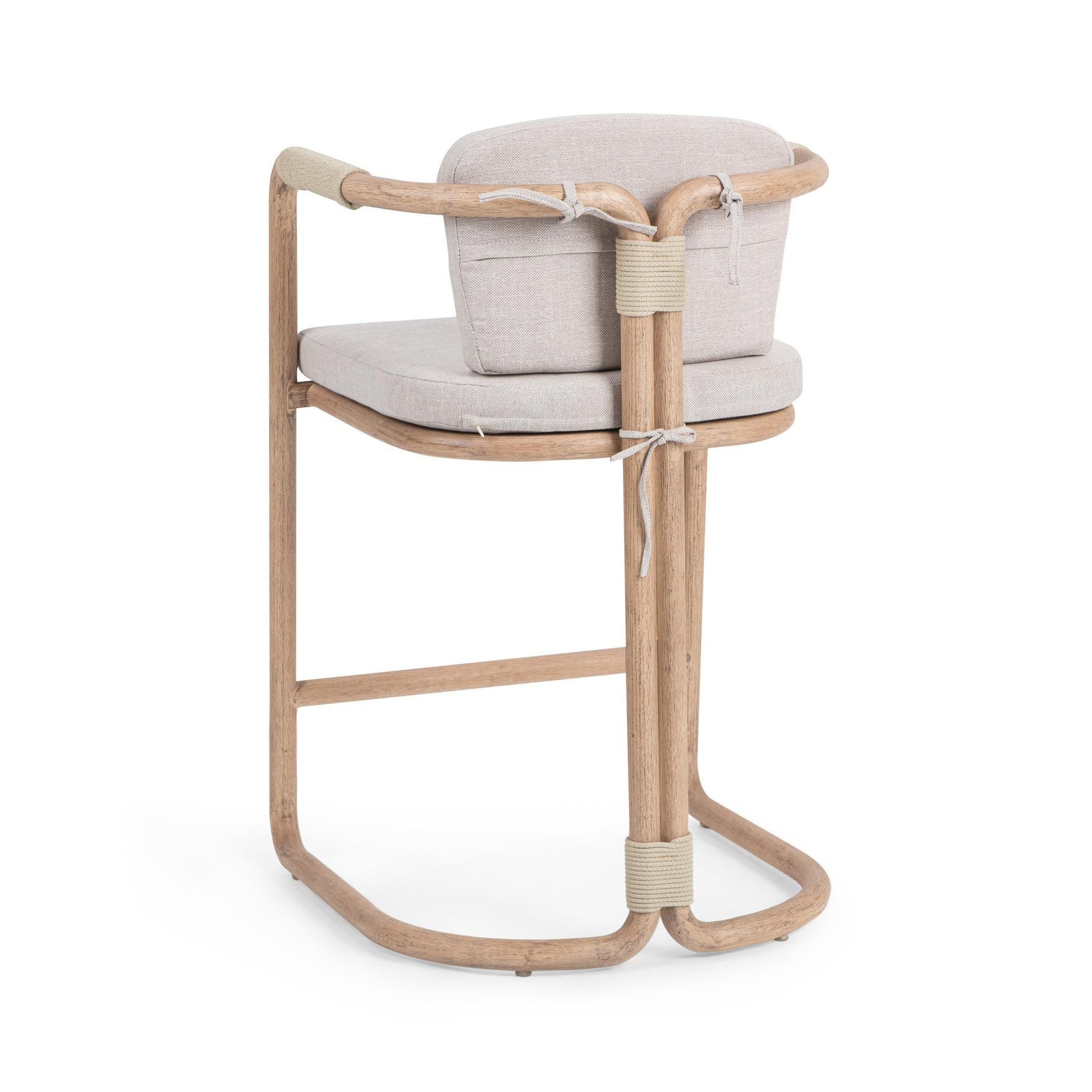 Butterscotch Eucalyptus Wood Outdoor Bar & Counter Stool Dawson Outdoor Counter Stool Collection