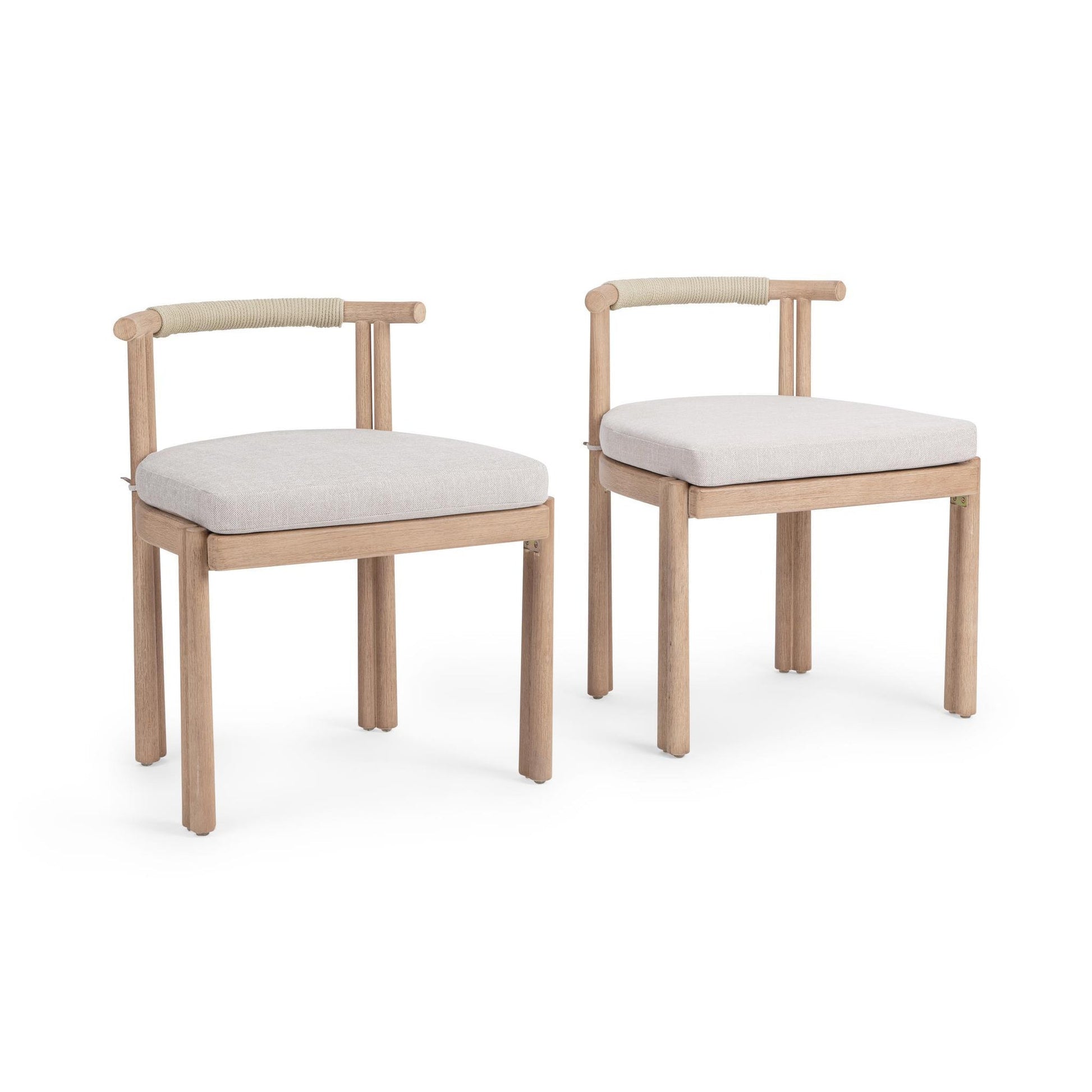 Oliver Outdoor Dining Chair Set of 2 Butterscotch