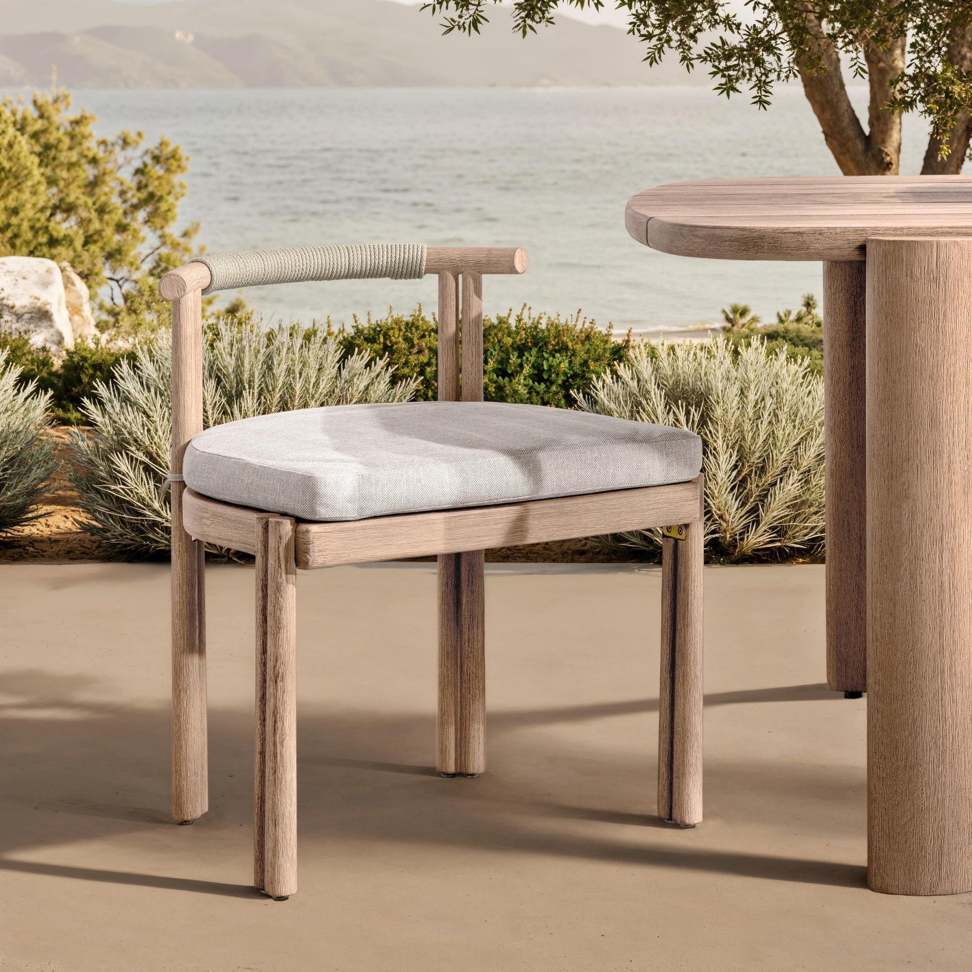 Oliver Outdoor Dining Chair Set of 2 Butterscotch