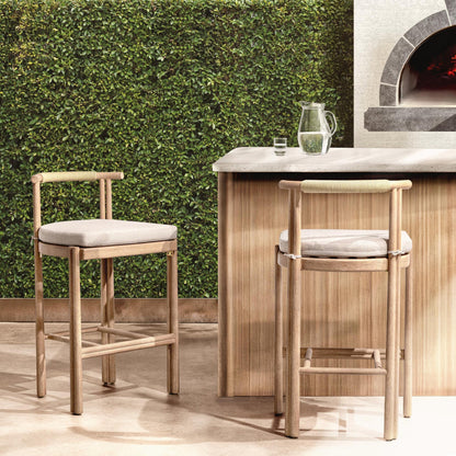 Curated Saving Oliver Outdoor Armless Barstool Collection