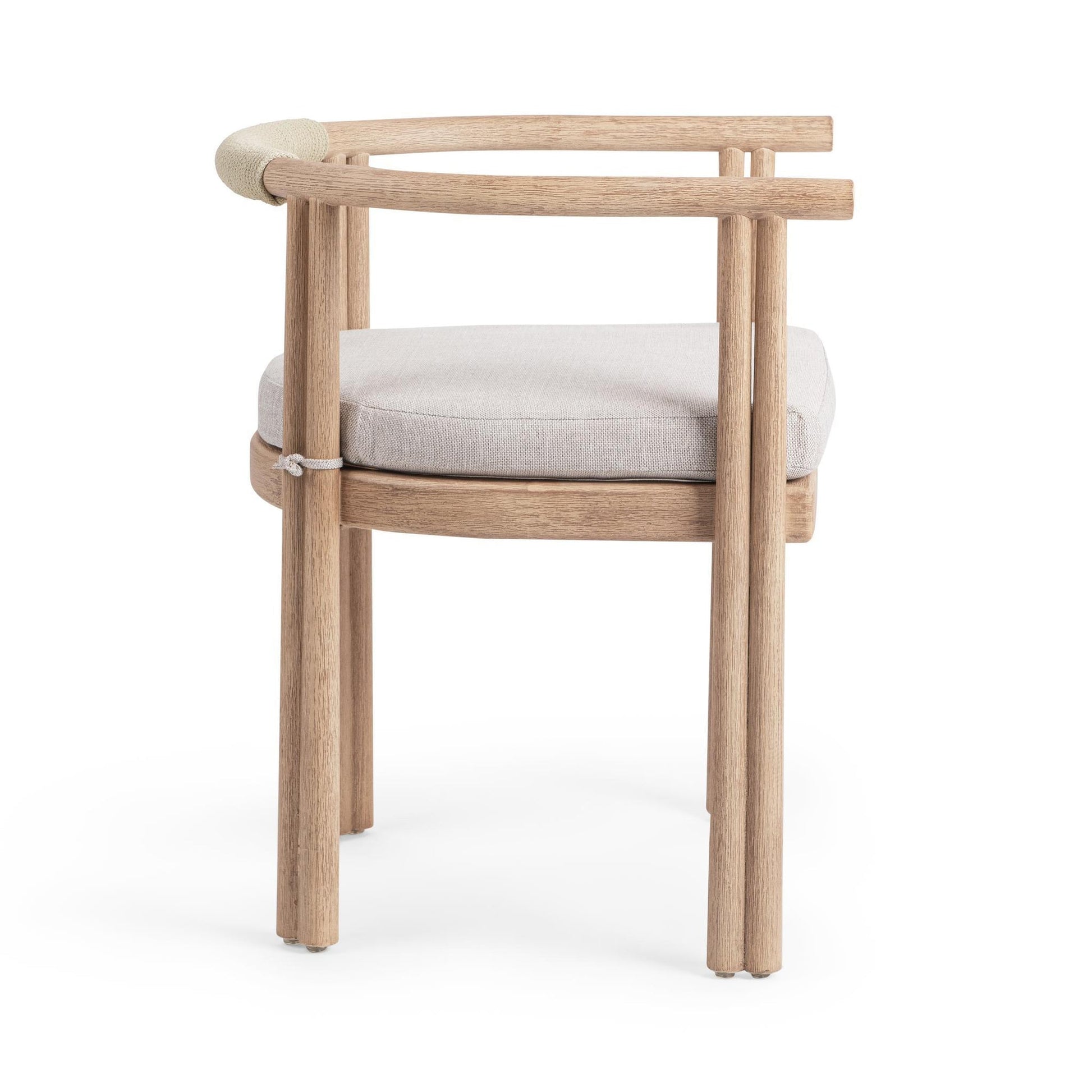 Butterscotch Eucalyptus Wood Outdoor Accent Chair Oliver Outdoor Dining Armchair Collection