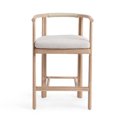 Butterscotch Eucalyptus Wood Outdoor Bar & Counter Stool Oliver Outdoor Counter Stool Collection