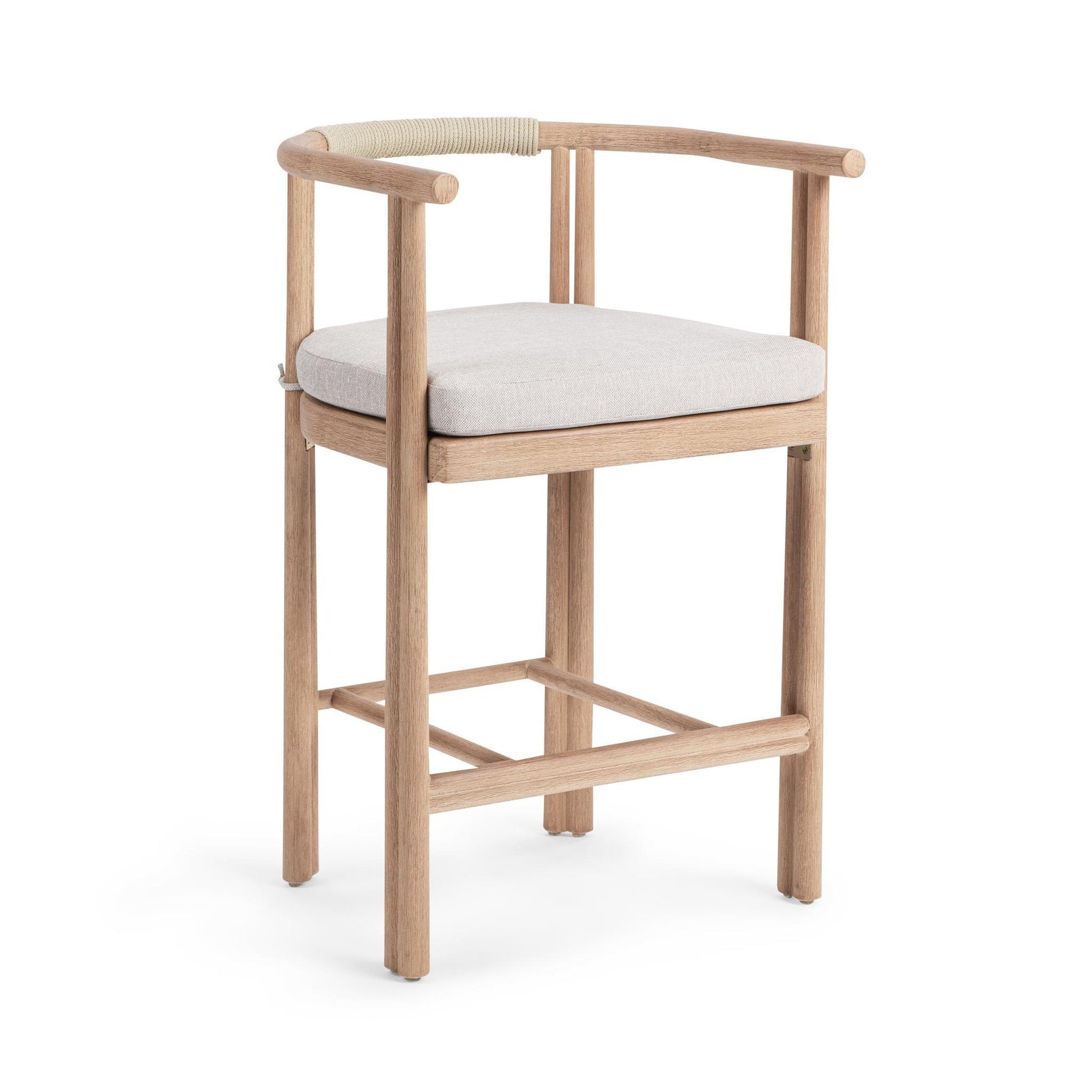 Butterscotch Eucalyptus Wood Outdoor Bar & Counter Stool Oliver Outdoor Counter Stool Collection