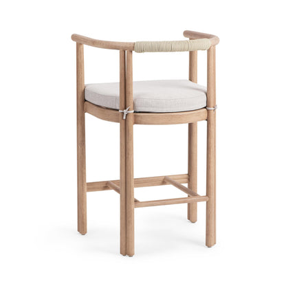Butterscotch Eucalyptus Wood Outdoor Bar & Counter Stool Oliver Outdoor Counter Stool Collection