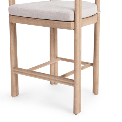 Butterscotch Eucalyptus Wood Outdoor Bar & Counter Stool Oliver Outdoor Counter Stool Collection