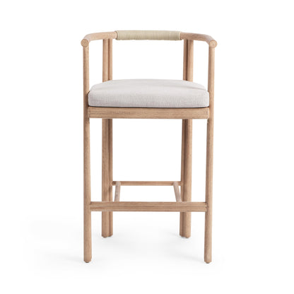 Butterscotch Eucalyptus Wood Outdoor Accent Chair Oliver Outdoor Barstool Collection