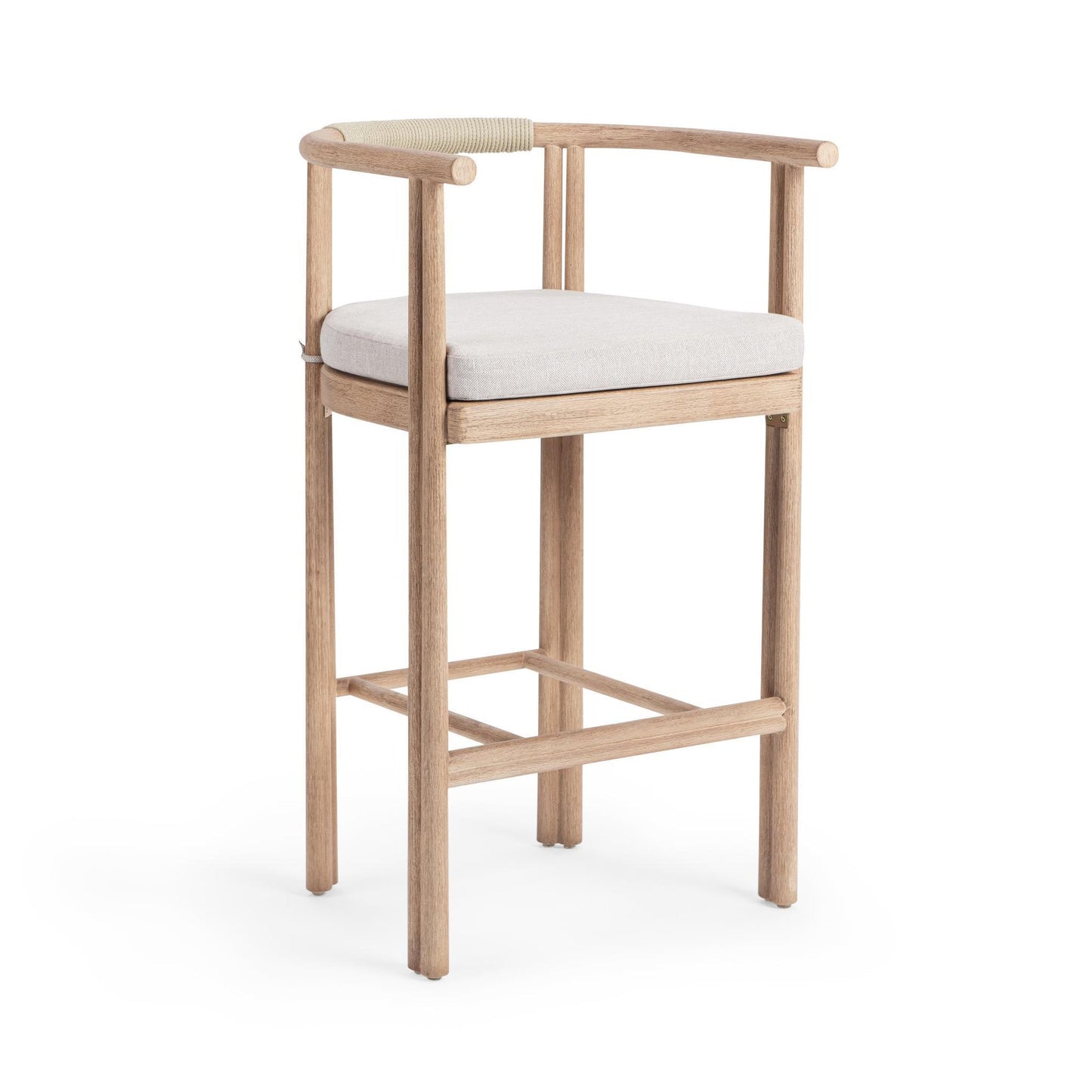 Butterscotch Eucalyptus Wood Outdoor Accent Chair Oliver Outdoor Barstool Collection