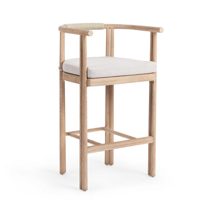 Butterscotch Eucalyptus Wood Outdoor Accent Chair Oliver Outdoor Barstool Collection