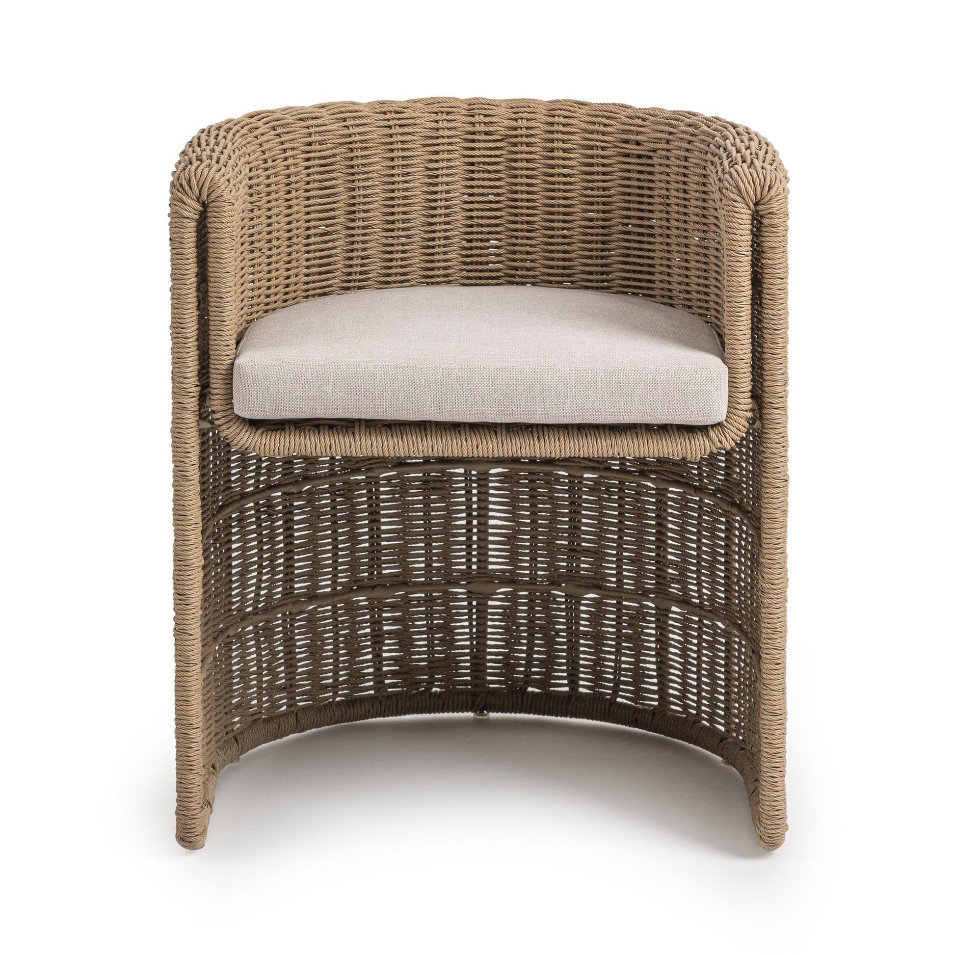 Natural Synthetic Wicker Outdoor Dining Chair Rami Outdoor Dining Chair Collection