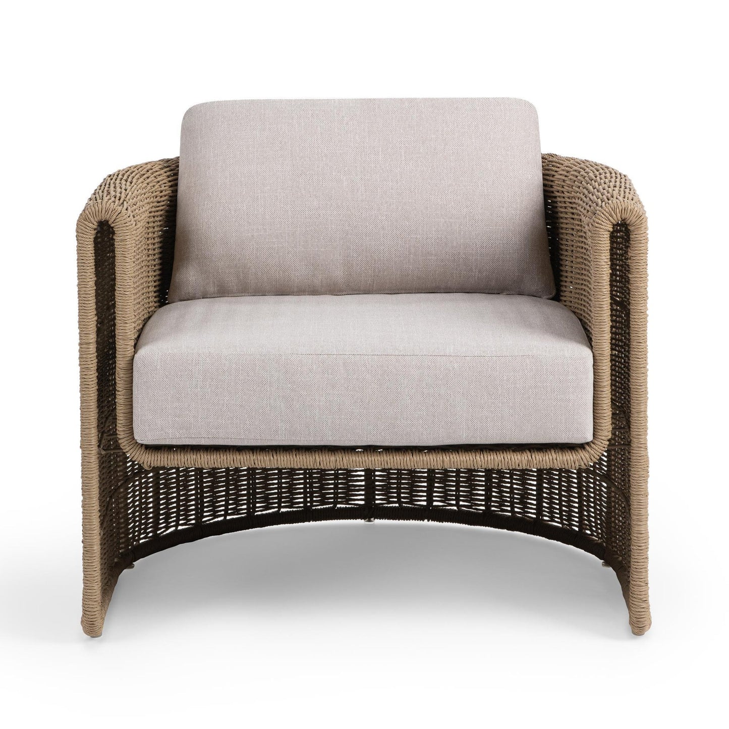 Natural Synthetic Wicker Outdoor Accent Chair Rami Outdoor Accent Chair Collection