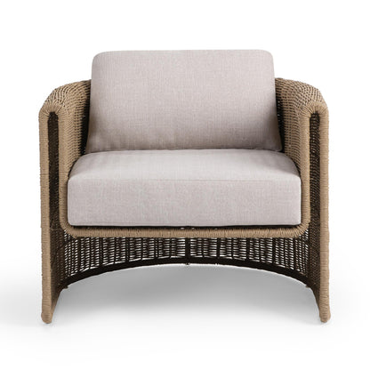 Natural Synthetic Wicker Outdoor Accent Chair Rami Outdoor Accent Chair Collection