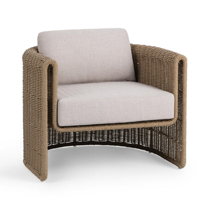 Natural Synthetic Wicker Outdoor Accent Chair Rami Outdoor Accent Chair Collection