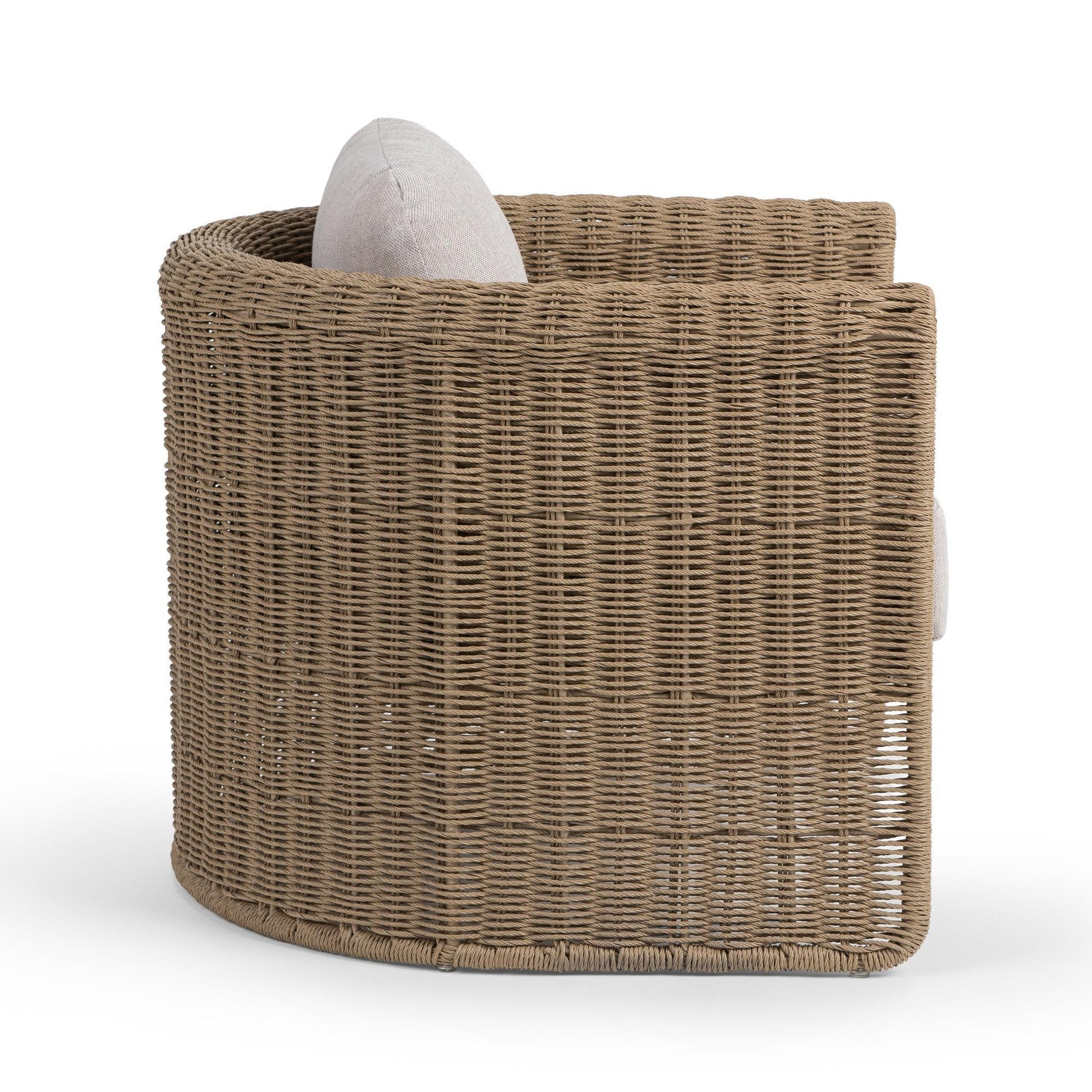 Natural Synthetic Wicker Outdoor Accent Chair Rami Outdoor Accent Chair Collection