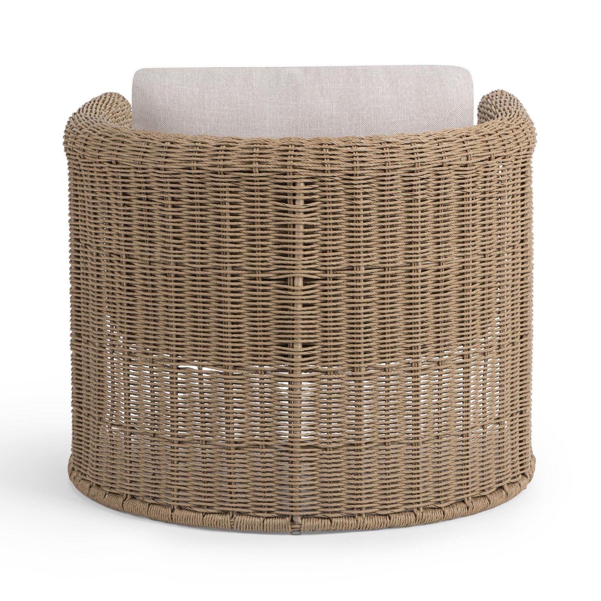Natural Synthetic Wicker Outdoor Accent Chair Rami Outdoor Accent Chair Collection