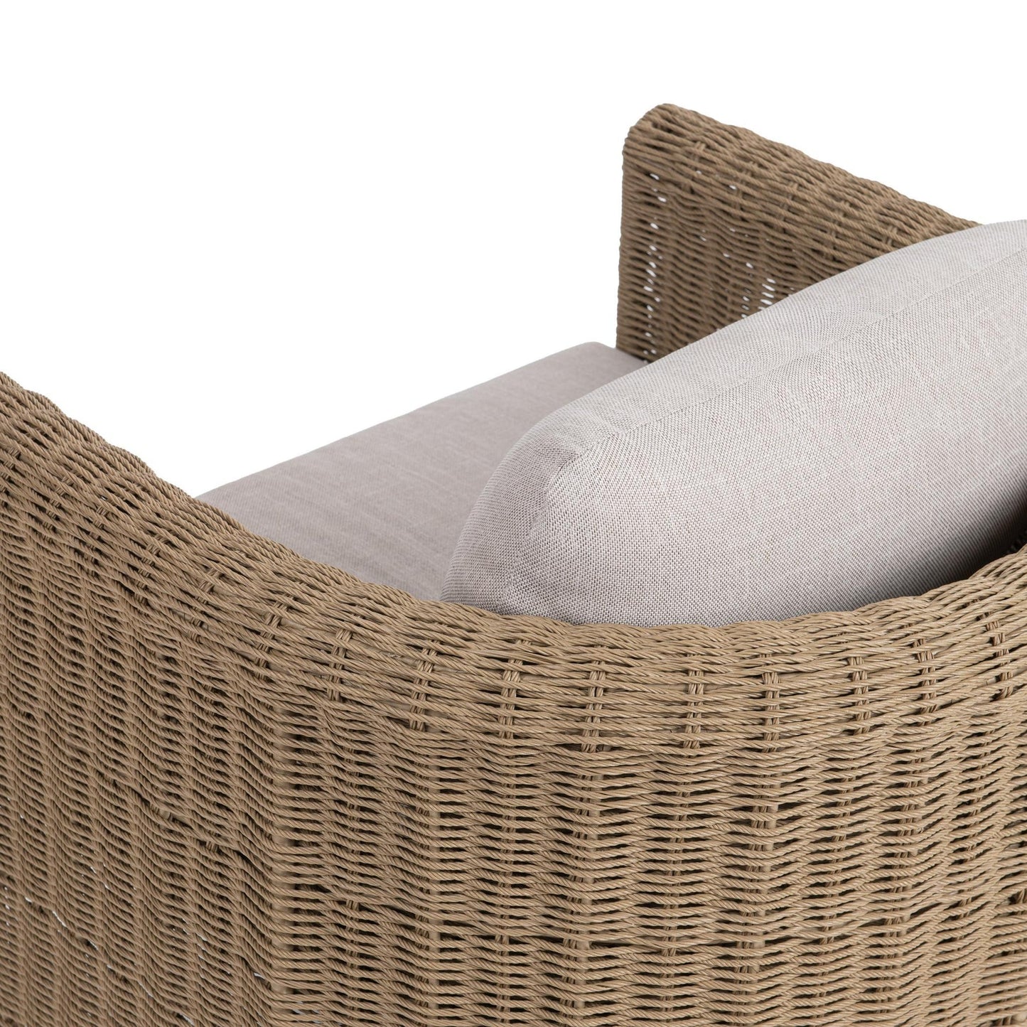 Natural Synthetic Wicker Outdoor Accent Chair Rami Outdoor Accent Chair Collection