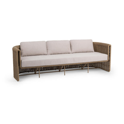 Natural Synthetic Wicker Outdoor Sofas & Sectional Rami Outdoor Sofa Collection