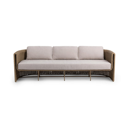Natural Synthetic Wicker Outdoor Sofas & Sectional Rami Outdoor Sofa Collection