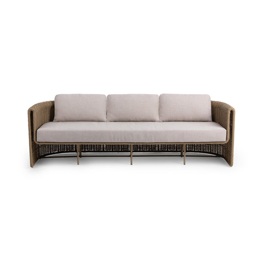 Natural Synthetic Wicker Outdoor Sofas & Sectional Rami Outdoor Sofa Collection