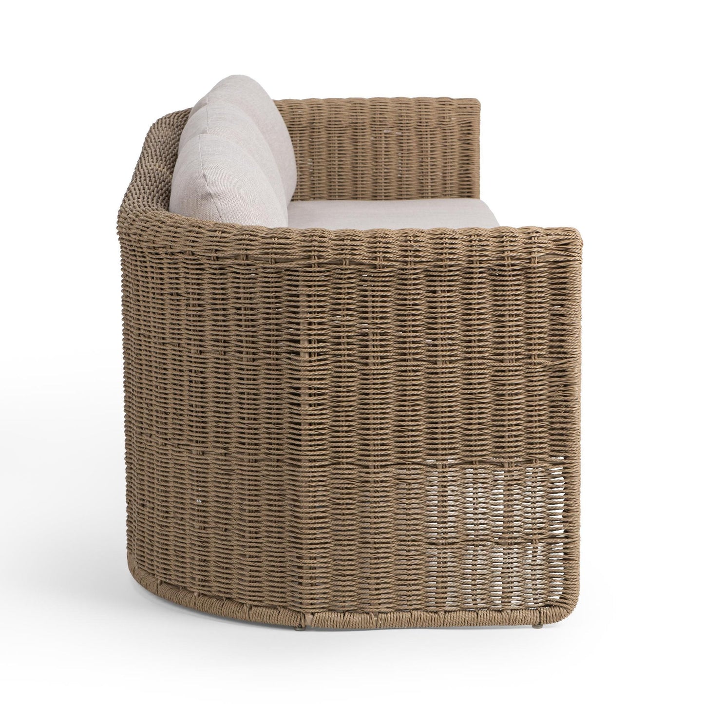 Natural Synthetic Wicker Outdoor Sofas & Sectional Rami Outdoor Sofa Collection