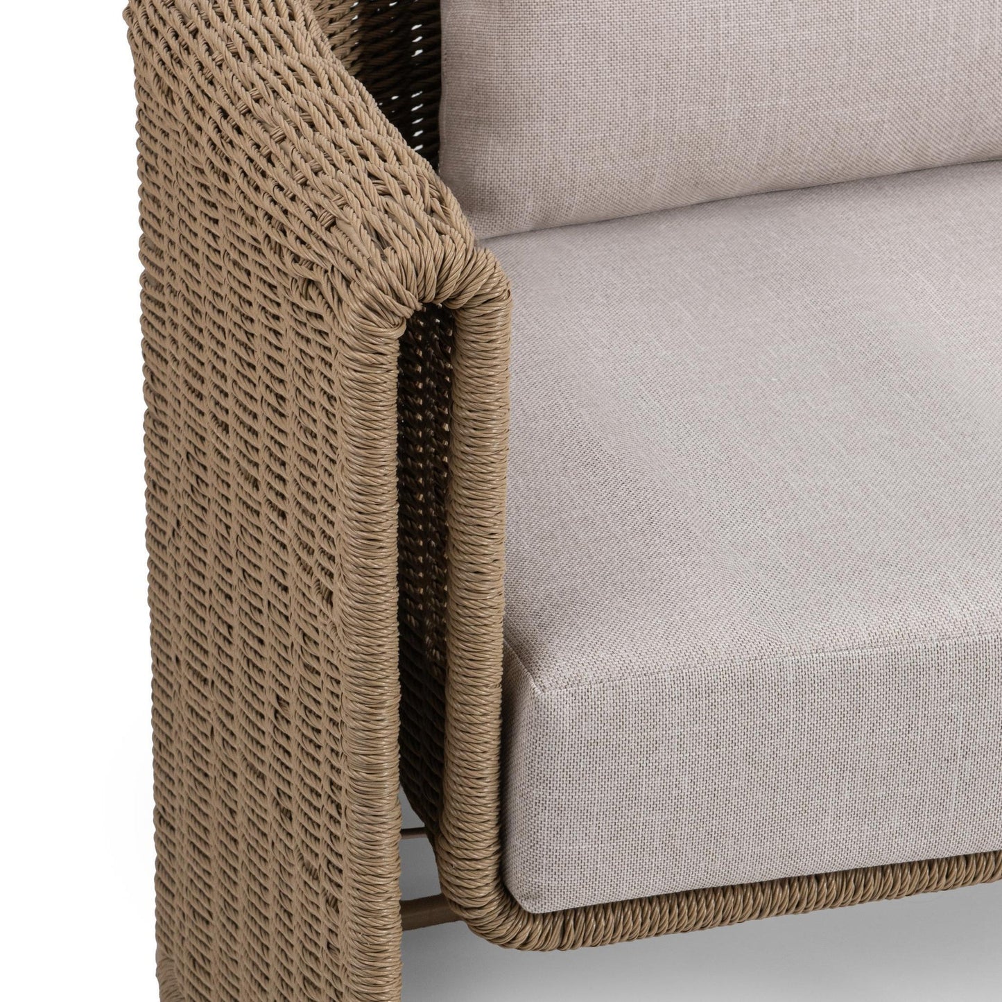 Natural Synthetic Wicker Outdoor Sofas & Sectional Rami Outdoor Sofa Collection