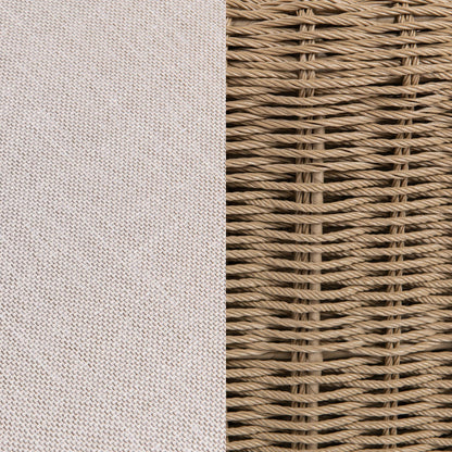 Natural Synthetic Wicker Outdoor Sofas & Sectional Rami Outdoor Sofa Collection