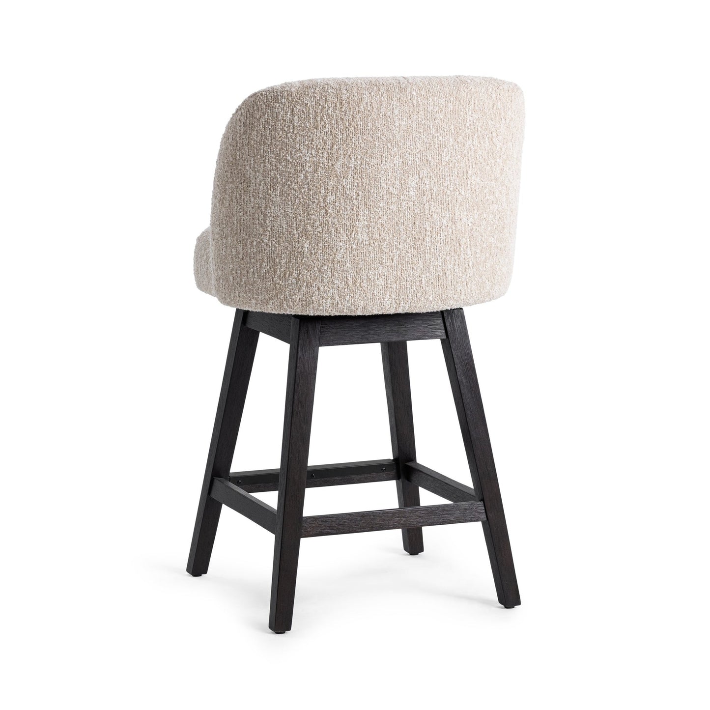 Sandy Cream 100% Polyester Bar & Counter Stool Della Counter Stool Collection